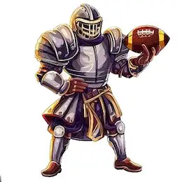 knight holding football