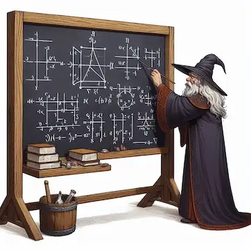 scouting wizard with chalkboard