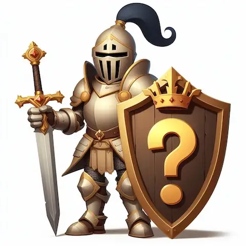 knight with question marks